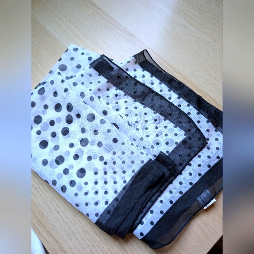 Polka Dot Sheer Scarf